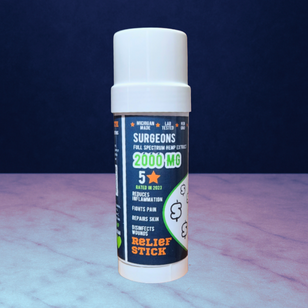 The Relief Stick 2000mg - Full Spectrum CBD & Hemp Extracted Oils - Athlete Strength Sport Stick