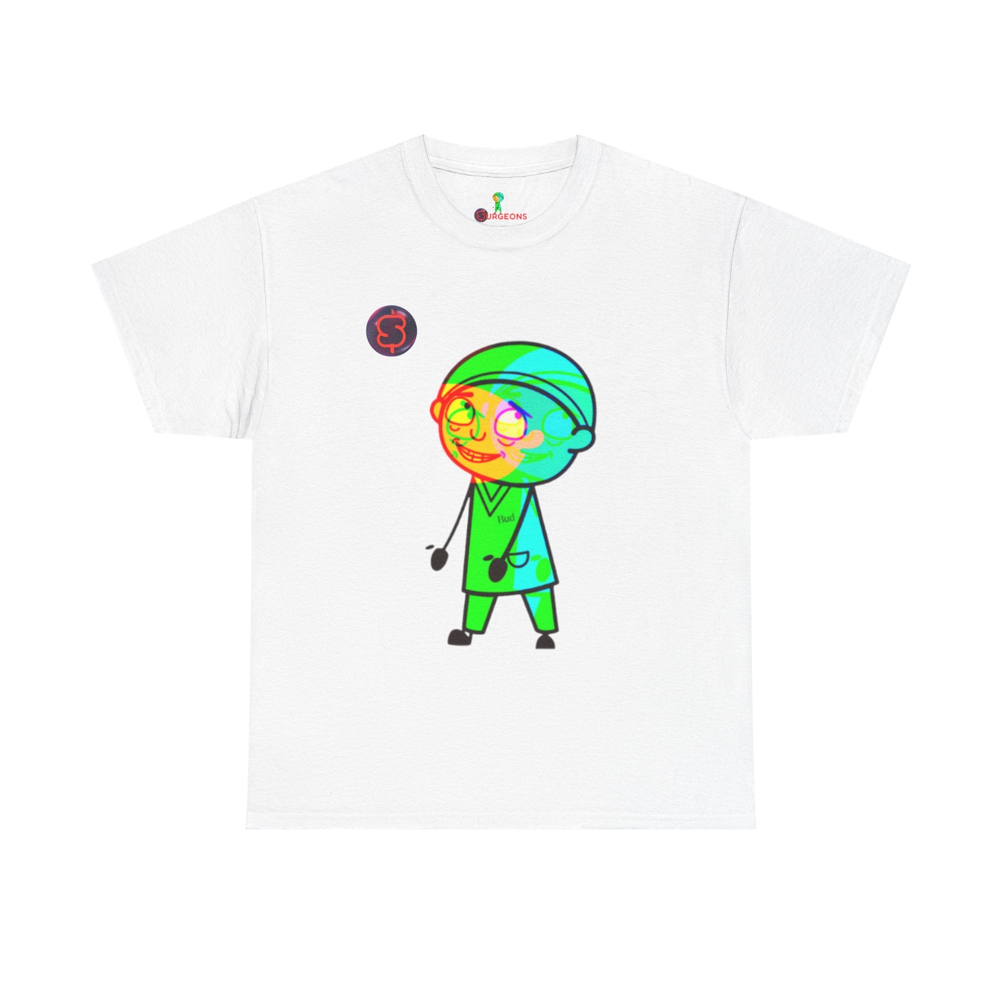 Unisex Heavy Cotton Tee - Colorful Cartoon Surgeon Logo & 'We Win Together' Motivational Graphic Tee
