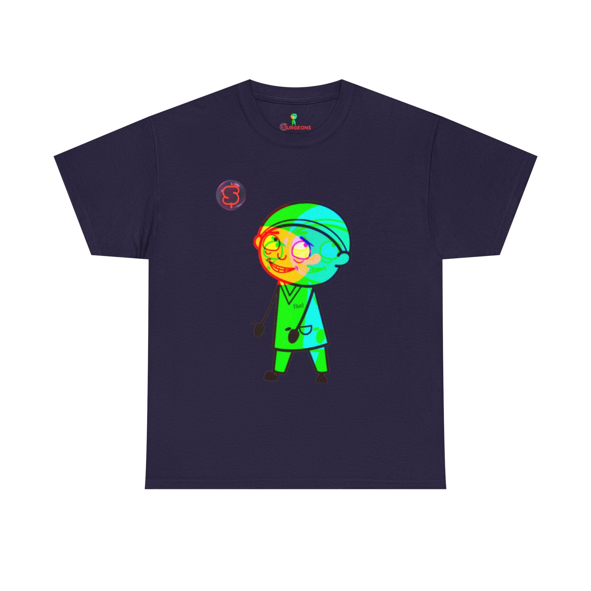 Unisex Heavy Cotton Tee - Colorful Cartoon Surgeon Logo & 'We Win Together' Motivational Graphic Tee
