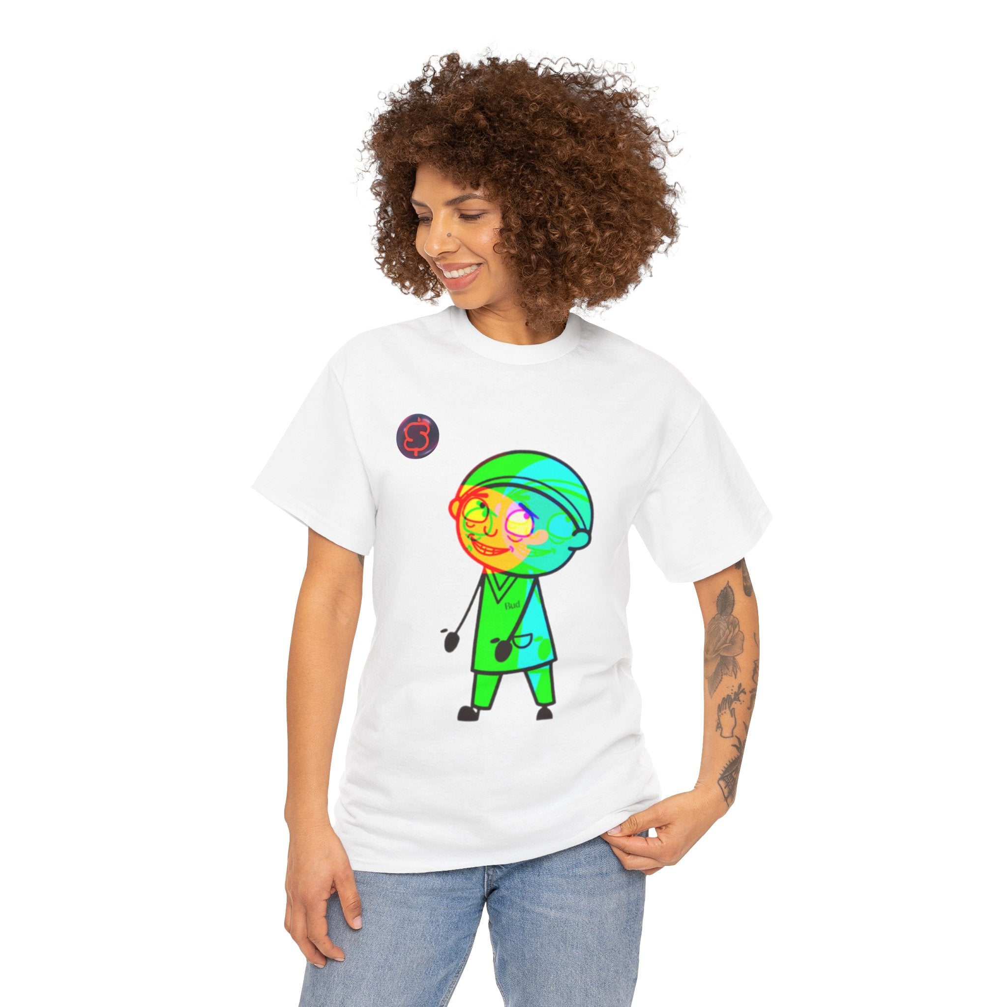 Unisex Heavy Cotton Tee - Colorful Cartoon Surgeon Logo & 'We Win Together' Motivational Graphic Tee