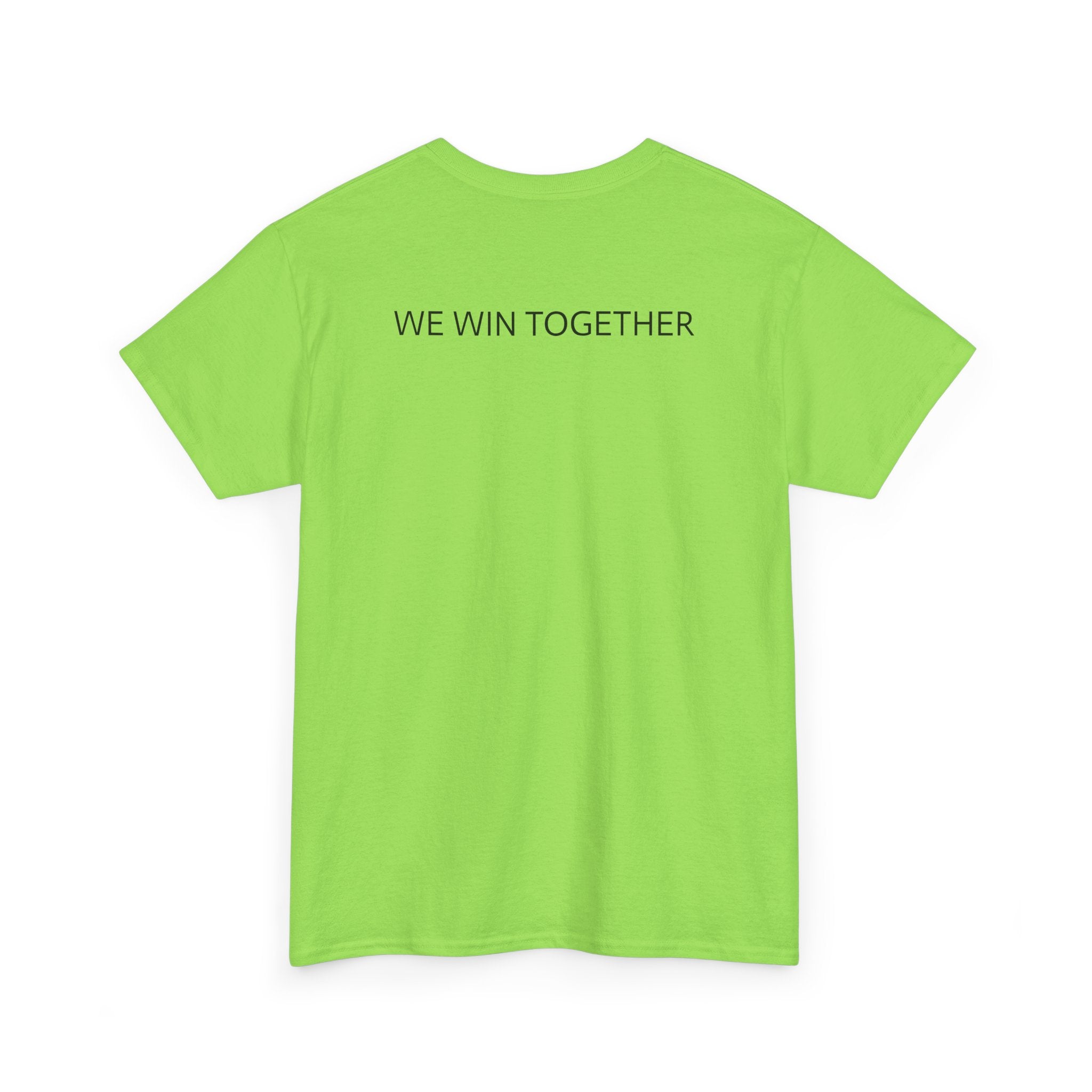 Unisex Heavy Cotton Tee - Colorful Cartoon Surgeon Logo & 'We Win Together' Motivational Graphic Tee