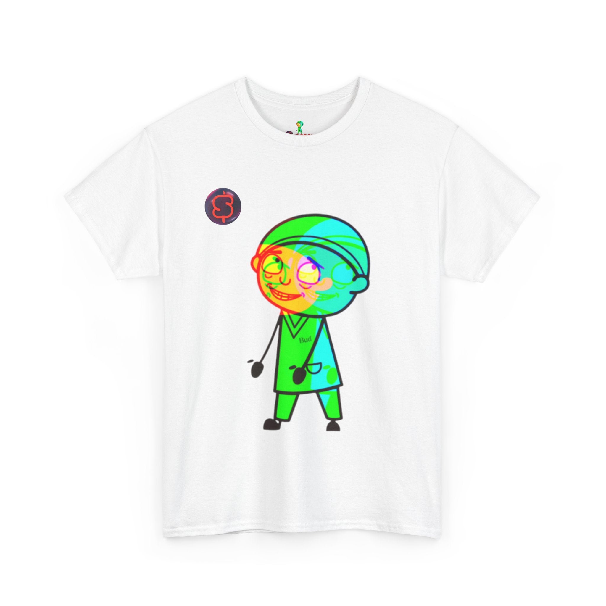 Unisex Heavy Cotton Tee - Colorful Cartoon Surgeon Logo & 'We Win Together' Motivational Graphic Tee