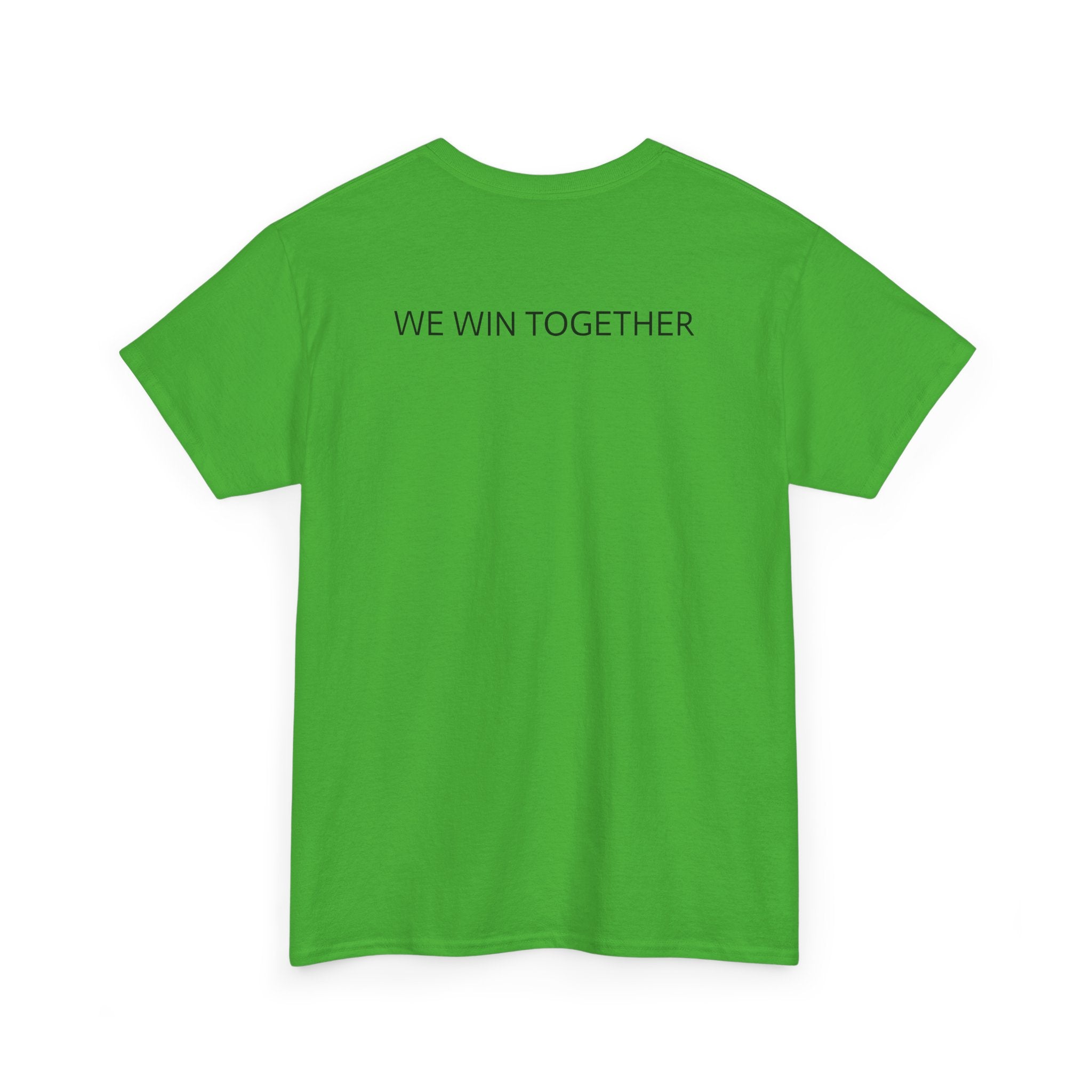 Unisex Heavy Cotton Tee - Colorful Cartoon Surgeon Logo & 'We Win Together' Motivational Graphic Tee
