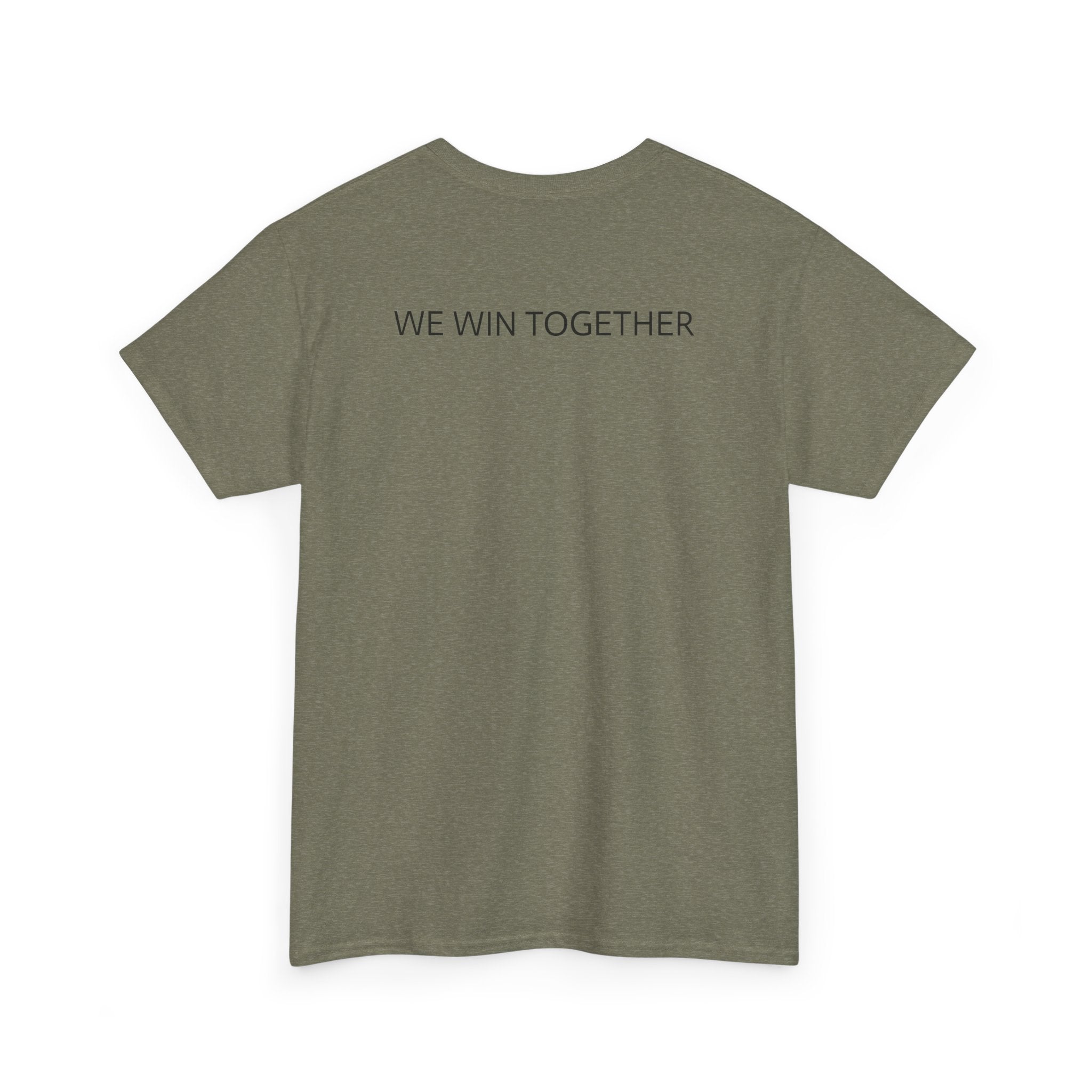 Unisex Heavy Cotton Tee - Colorful Cartoon Surgeon Logo & 'We Win Together' Motivational Graphic Tee