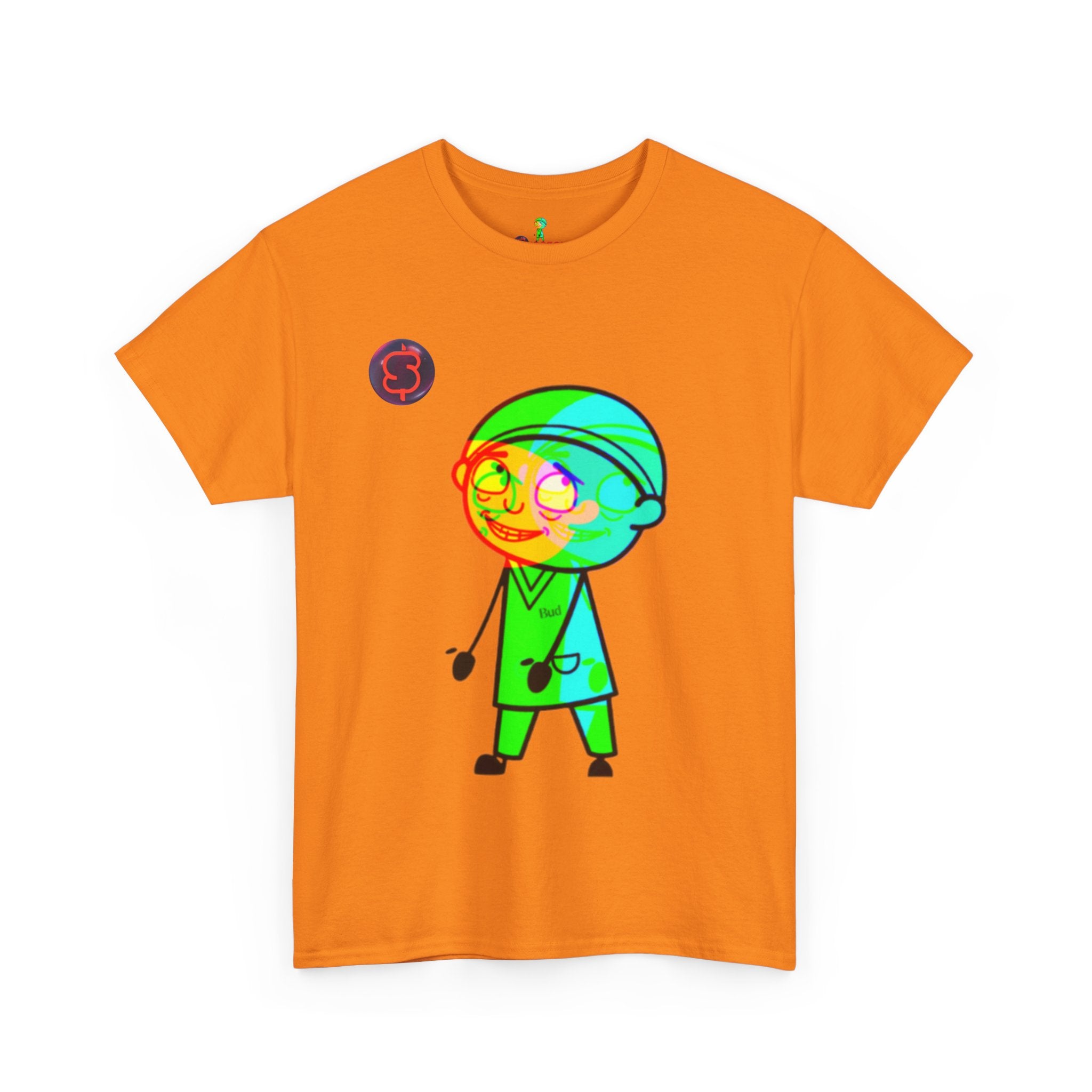 Unisex Heavy Cotton Tee - Colorful Cartoon Surgeon Logo & 'We Win Together' Motivational Graphic Tee