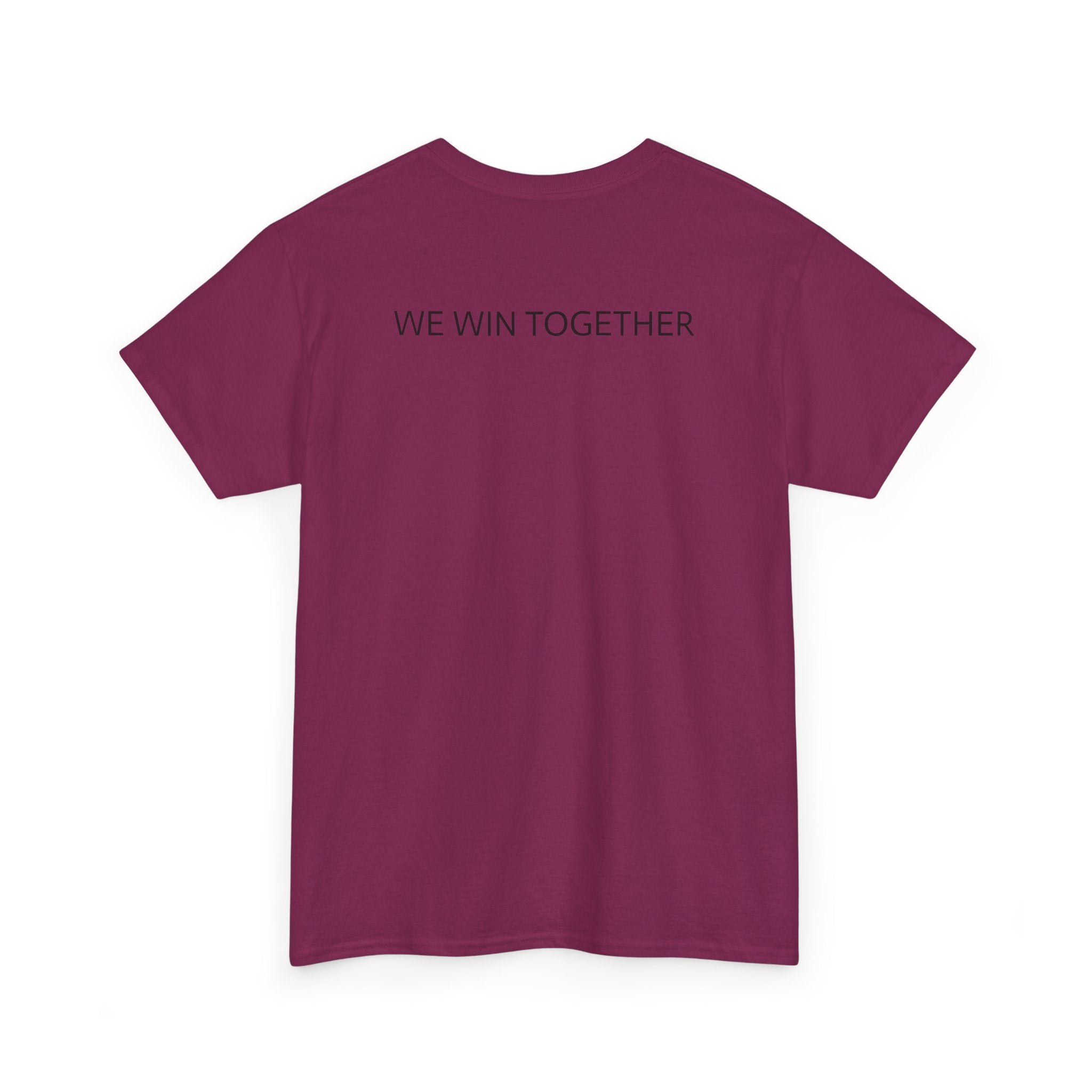 Unisex Heavy Cotton Tee - Colorful Cartoon Surgeon Logo & 'We Win Together' Motivational Graphic Tee