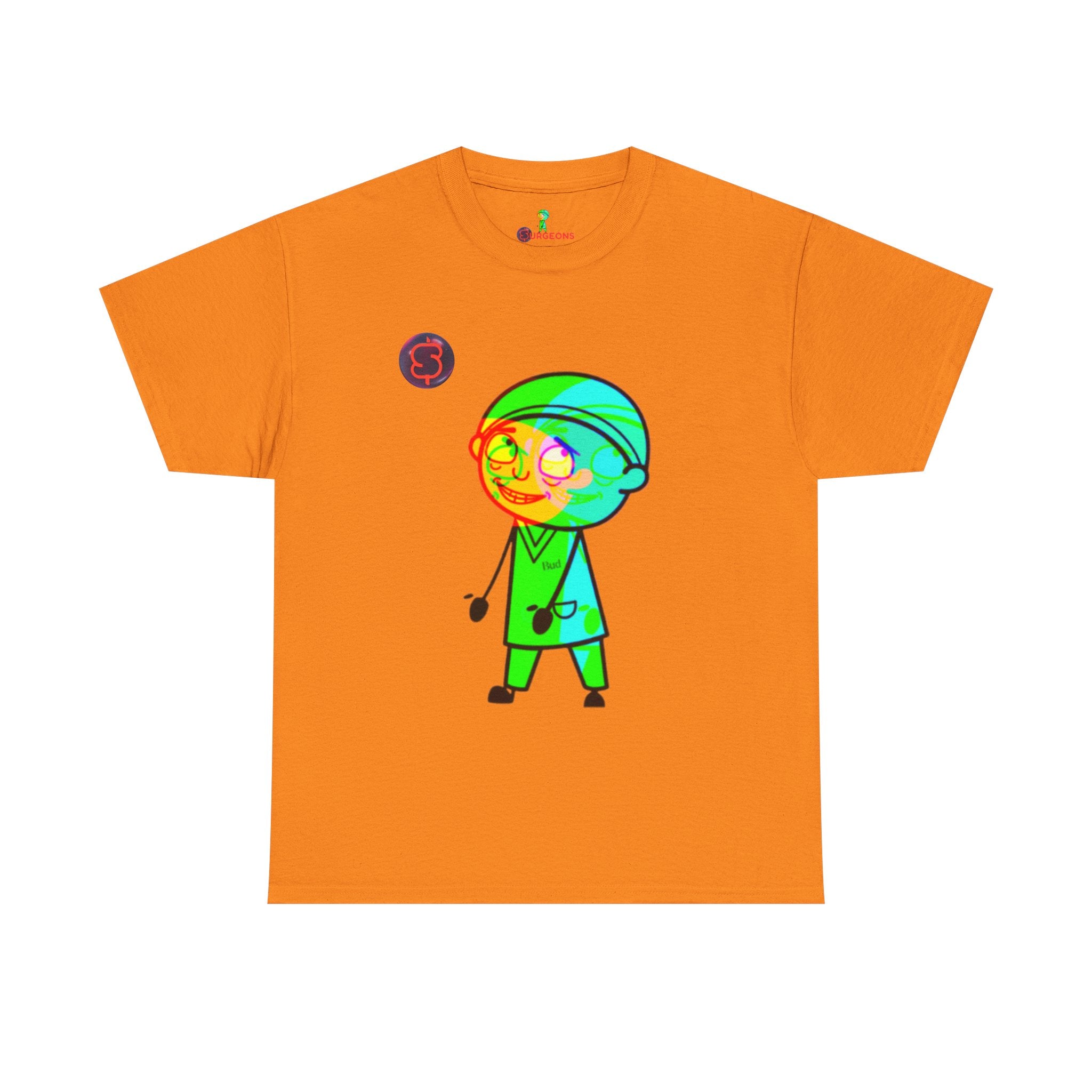 Unisex Heavy Cotton Tee - Colorful Cartoon Surgeon Logo & 'We Win Together' Motivational Graphic Tee