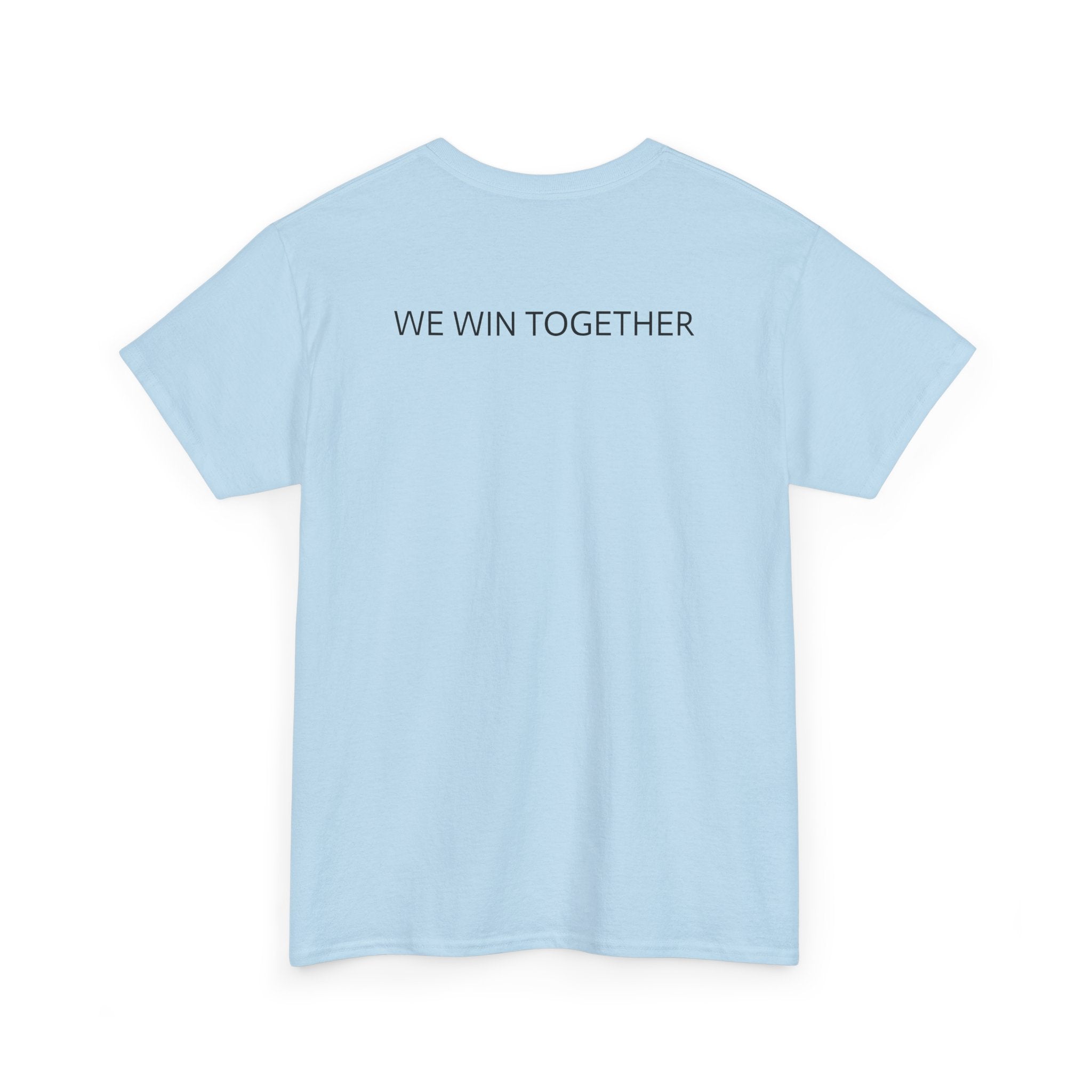 Unisex Heavy Cotton Tee - Colorful Cartoon Surgeon Logo & 'We Win Together' Motivational Graphic Tee