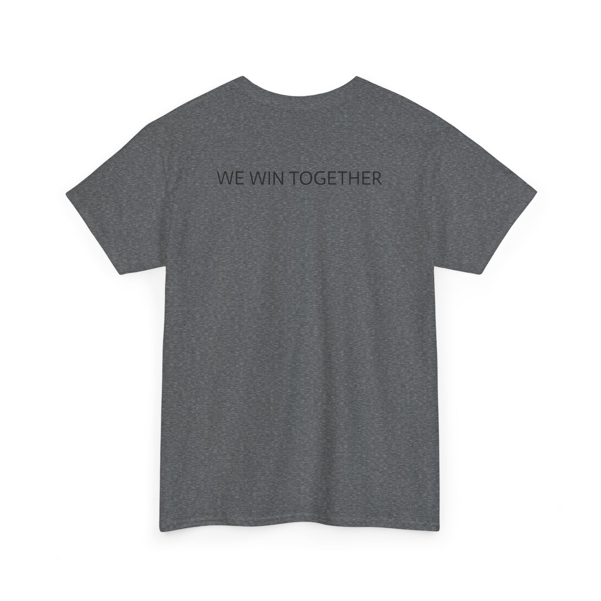 Unisex Heavy Cotton Tee - Colorful Cartoon Surgeon Logo & 'We Win Together' Motivational Graphic Tee