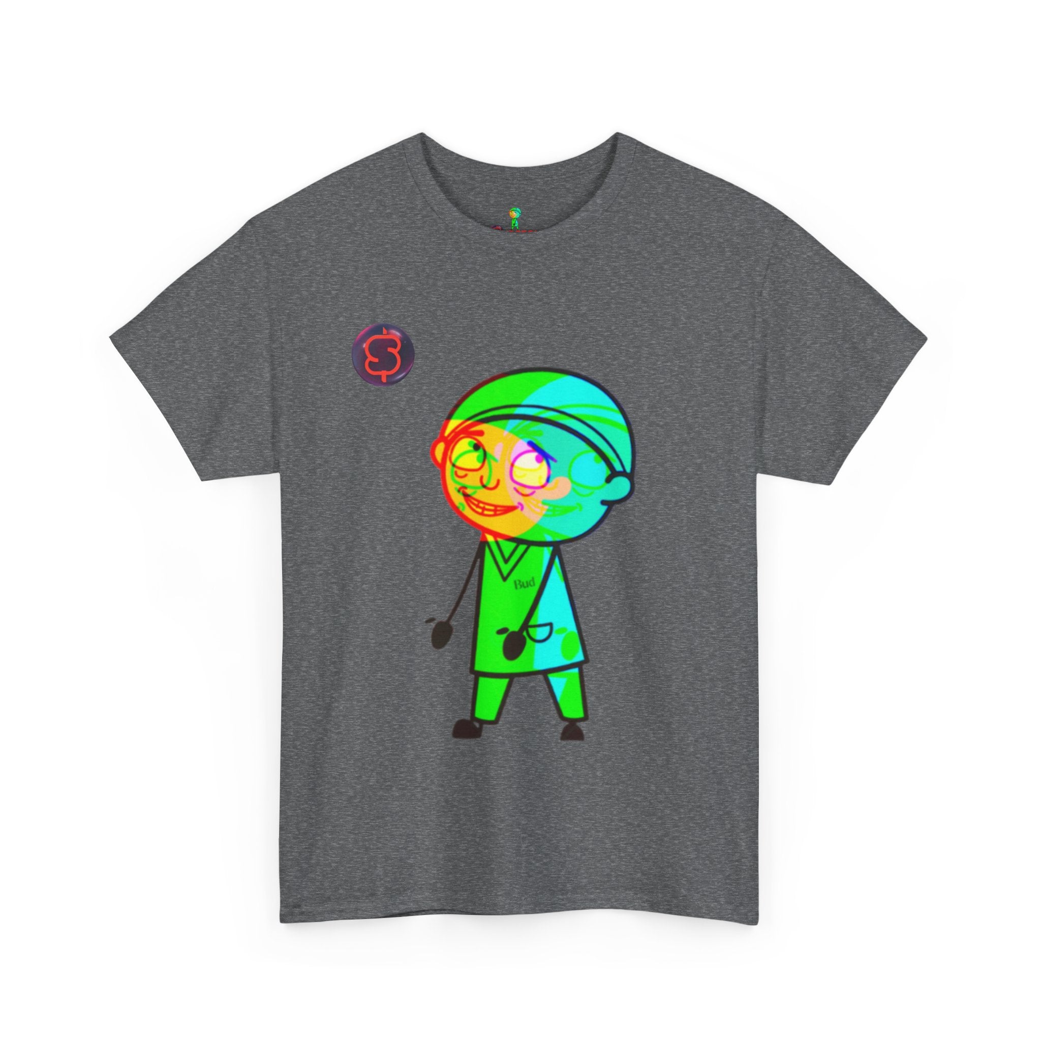 Unisex Heavy Cotton Tee - Colorful Cartoon Surgeon Logo & 'We Win Together' Motivational Graphic Tee