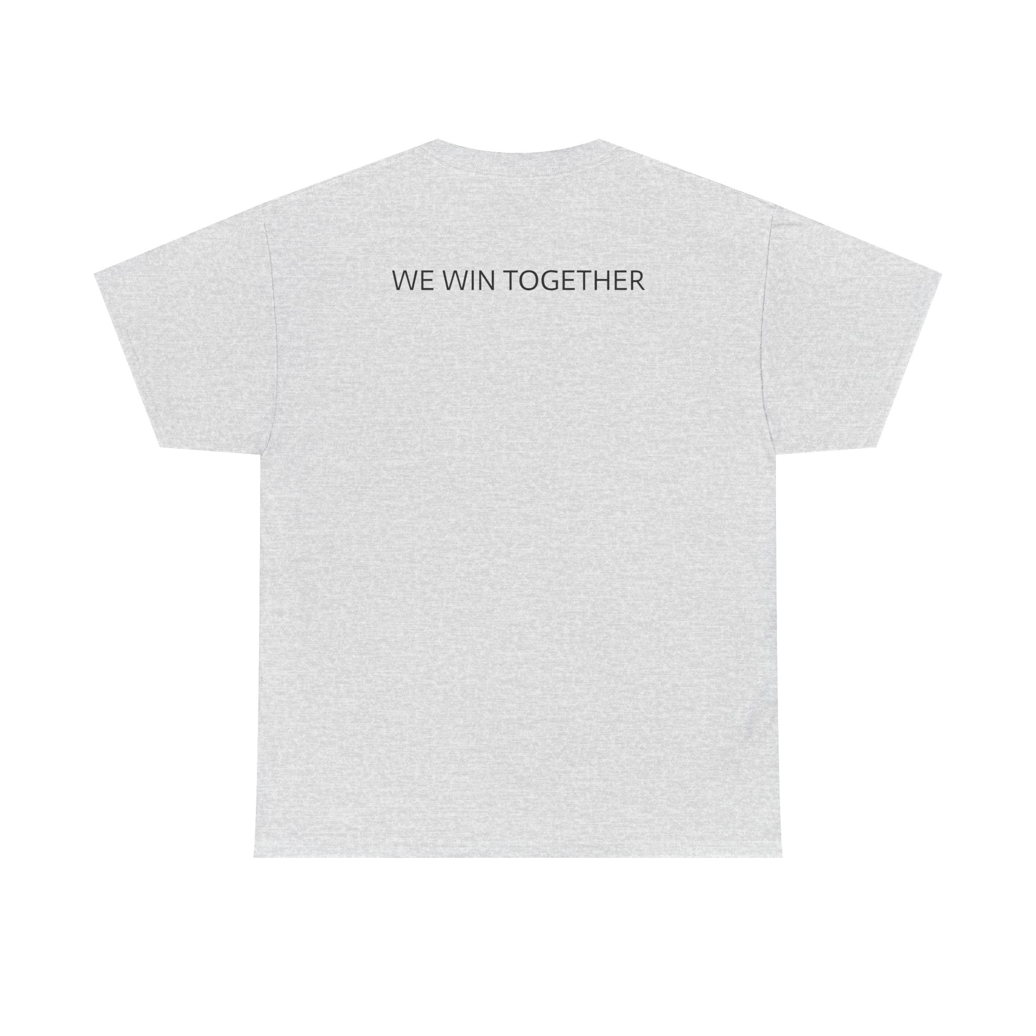 Unisex Heavy Cotton Tee - Colorful Cartoon Surgeon Logo & 'We Win Together' Motivational Graphic Tee