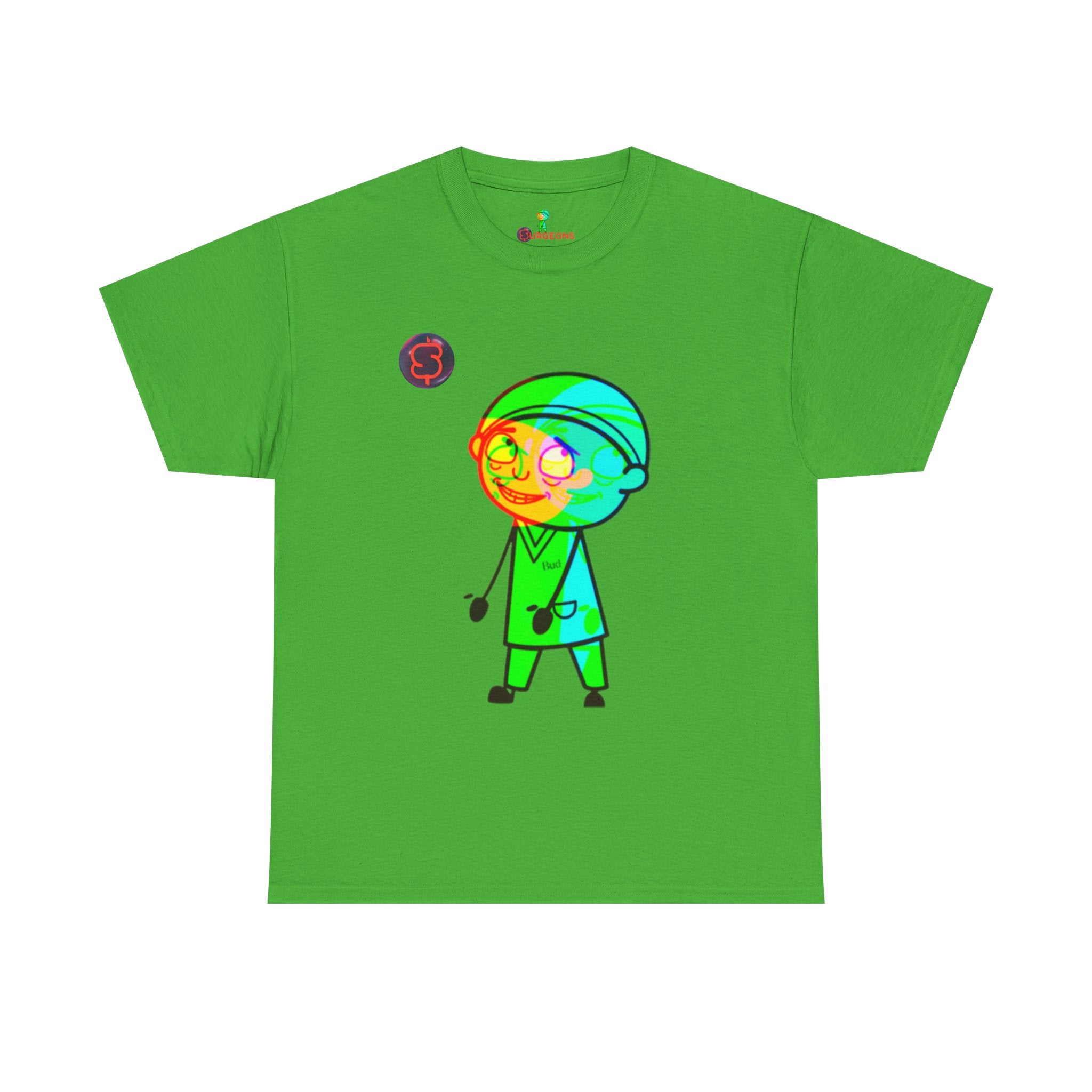 Unisex Heavy Cotton Tee - Colorful Cartoon Surgeon Logo & 'We Win Together' Motivational Graphic Tee