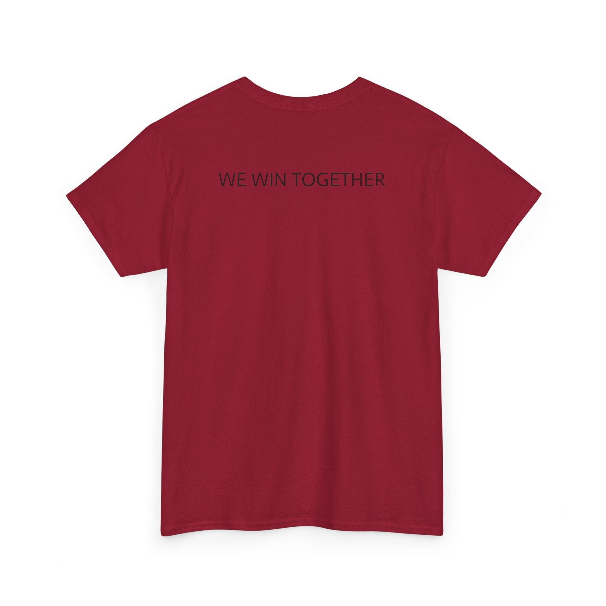 Unisex Heavy Cotton Tee - Colorful Cartoon Surgeon Logo & 'We Win Together' Motivational Graphic Tee
