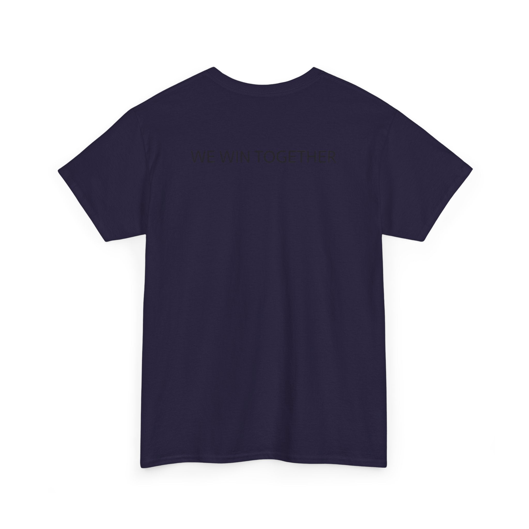 Unisex Heavy Cotton Tee - Colorful Cartoon Surgeon Logo & 'We Win Together' Motivational Graphic Tee