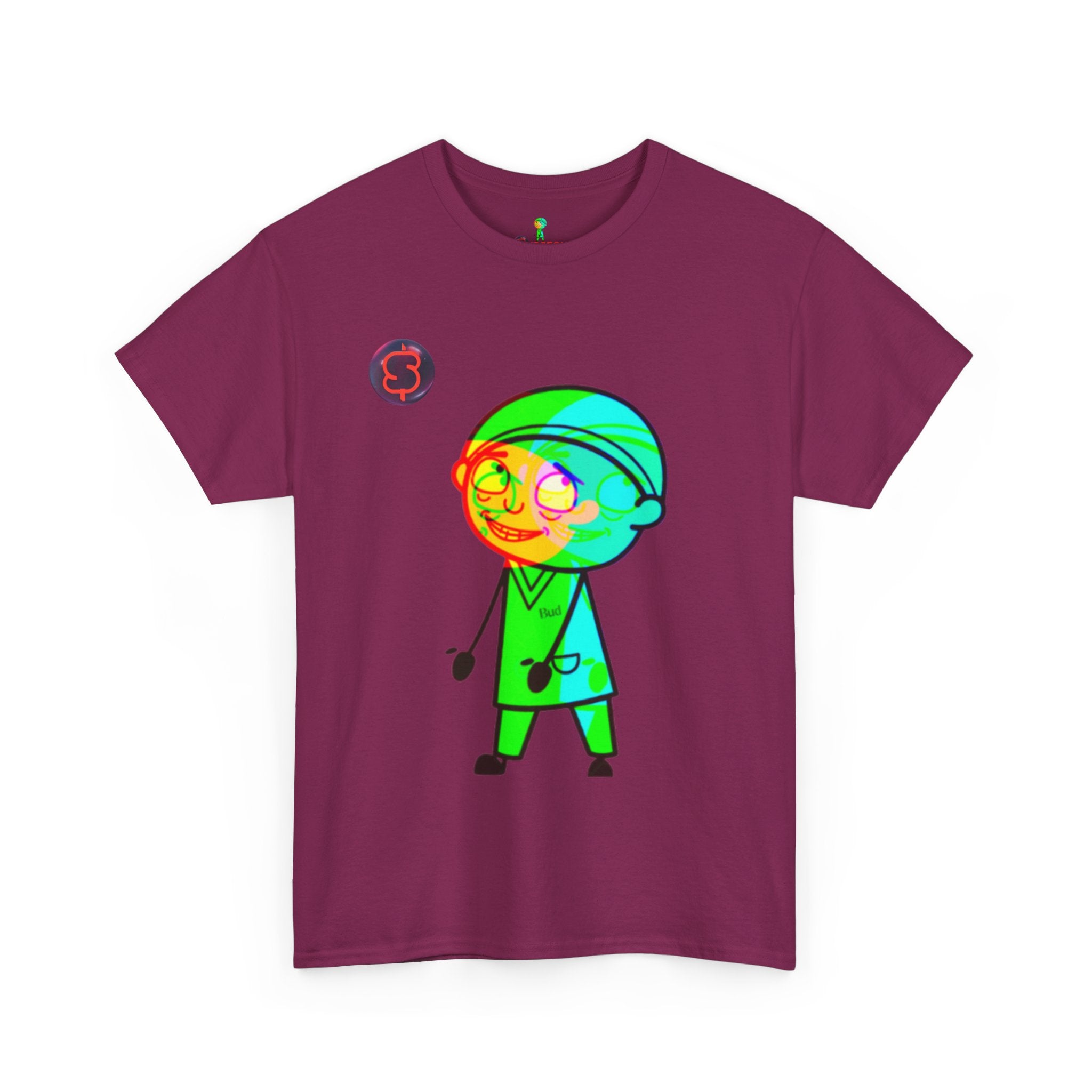 Unisex Heavy Cotton Tee - Colorful Cartoon Surgeon Logo & 'We Win Together' Motivational Graphic Tee