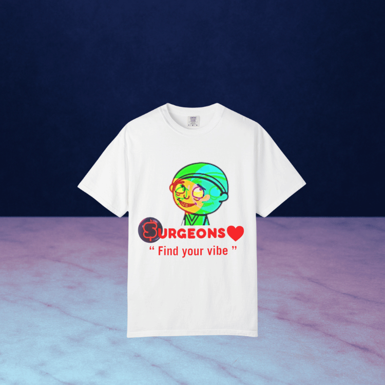 Unisex Garment-Dyed T-Shirt - "Surgeons ❤️ Find Your Vibe"